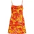 Levendige zomerjurk met bloemenprint en spaghettibandjes