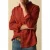 Sissy-Boy linnen regular fit overhemd – donkerrood