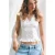 MANGO TEEN top met peplum en borduursels – wit