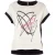 Zomerse top met kapmouwprint