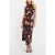 GUESS Sl Diana Dress Floral Black Ground