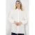 Oversized Textuur Lange Blouse met Shirtkraag