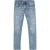 Gebroken witte Diag Outline Print Vintage Blue Jeans
