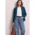 Eenvoudige blazer met structuur