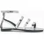 AllSaints Lore Sandal Mirror Silver