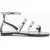 AllSaints Lore Sandal Mirror Silver