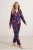 TRENDYOLMİLLA Dames 2-pack Donkerblauw Met grafische print Lang Loungewear Regular fit Pyjama- Sets