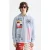 Scotch & Soda Graphic Patchwork Striped Oxford Shirt Faded Denim Lavender