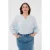 Kaffe Curve blousetop lichtblauw