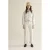 Summum straight regular waist broek met krijtstreep ecru