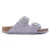 Suède en leer en schapenwol sandalen dames Birkenstock Arizona