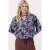 Zusss gebloemde blousetop blauw