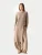 GOBI Cashmere Gebreide jurk ‘Gobi Cashmere Side-Slit Maxi Dress’  taupe
