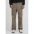 Solid straight casual broek bruin
