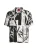 HUGO Overhemd ‘Exolino’  zwart / offwhite