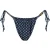 Malelions Women Tara Monogram Bikini Bottom | Navy/Light Blue