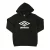 Boy’s Umbro Large Logo Hoody in Black