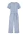 WE Fashion Overall  blauw denim / wit