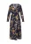 faina Jurk  navy / safraan / pasteelgeel