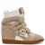 Steve Madden leren suède sneakers met sleehak – beige