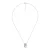 Orphelia Dames 925 Sterling Zilveren Ketting met Hanger – Zilver/Zwart ZH-6038/2