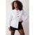 Trendyol Curve Dames Ecru Effen Lang Regular fit Grote maten Overhemden