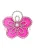 myMo at night Clutch  fuchsia / zilver