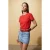Dames Effen Crew Neck T-shirt