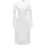 Boss Dames/Dames Broderie Katoenen Midi Dress (Wit)