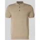 Profuomo Slim fit poloshirt met knoopsluiting