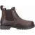 Cotswold Pamington Leren Damesschoenen Bruine Platte Chelsea Laarzen