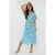 EsQualo Dress Electric Zebra Print