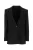 Zwarte Wolblend Blazer
