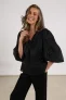 Nukus Delilah Blouse Embroidery Nkf02001 Blouse 5 Black