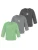 normani Shirt ‘Taupo’  grijs / antraciet / lichtgrijs / lichtgroen