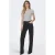 ONLY high waist wide leg jeans black denim