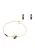 faina Sieraden set  goud / zwart / transparant