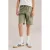 WE Fashion Blue Ridge loose fit cargo short olijfgroen