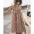 Mikuta The Brown Printed Short Beach Dress