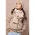 NONO reversible faux fur winterjas – lichtbruin