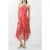 French Connection Arla Hallie Crinkle Ruffle Coral