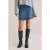 We Fashion Skirt Mini Length Dark Blue