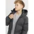 JACK & JONES JUNIOR gewatteerde winterjas JJPAYNE donkergrijs