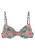VENICE BEACH Bikinitop ‘Summer’  donkergroen / oranje / lichtroze / wit