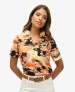 Superdry Vrouwen Beach Resort Overhemd Goud