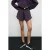 Sweatshort met hoge taille en wijde pijpen
