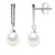 Oorbellen Dangle zoetwater parels 6-7mm White Peren Sieraden 925