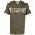 Moschino Bold Geborduurd Veelkleurig Logo Groen T-shirt