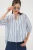 Gestreepte V-hals Blouse