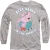 Peppa Pig Unisex adult best daddy in the world heather t-shirt met lange mouwen
